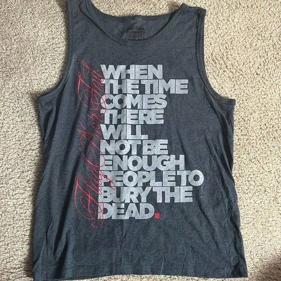 Vintage flag nor fail bury the dead mens tank - Picture 1 of 4